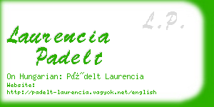 laurencia padelt business card